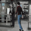Fonz rollerskating