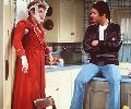 Marion and Fonzie in the kitchen